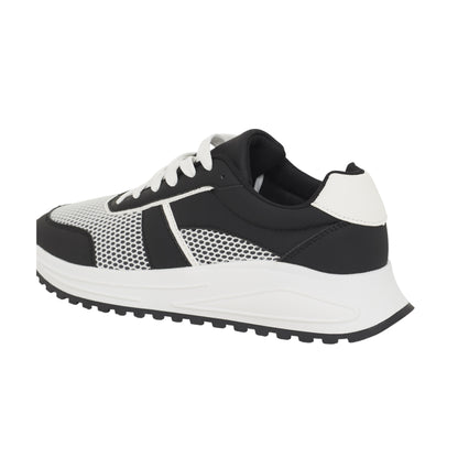 Black - Back - Brave Soul Mens York Lace Up Trainers