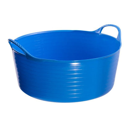 One Colour - Front - Red Gorilla Tubtrug Small Shallow Blue 15L