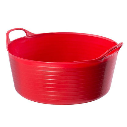 One Colour - Back - Red Gorilla Tubtrug Small Shallow 15L