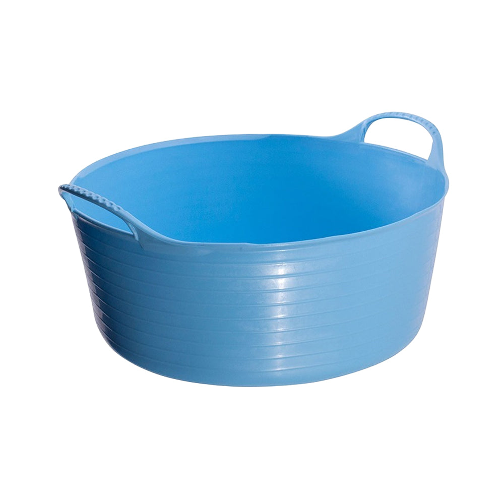 One Colour - Front - Red Gorilla Tubtrug Small Shallow Sky Blue 15L
