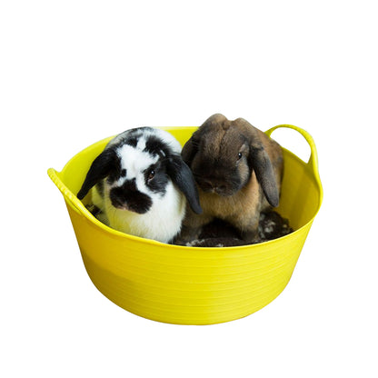 One Colour - Side - Red Gorilla Tubtrug Small Shallow Yellow 15L
