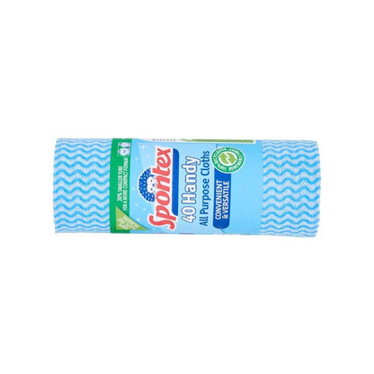 One Colour - Pack Shot - Spontex Handy All Purpose Cloth 40pk