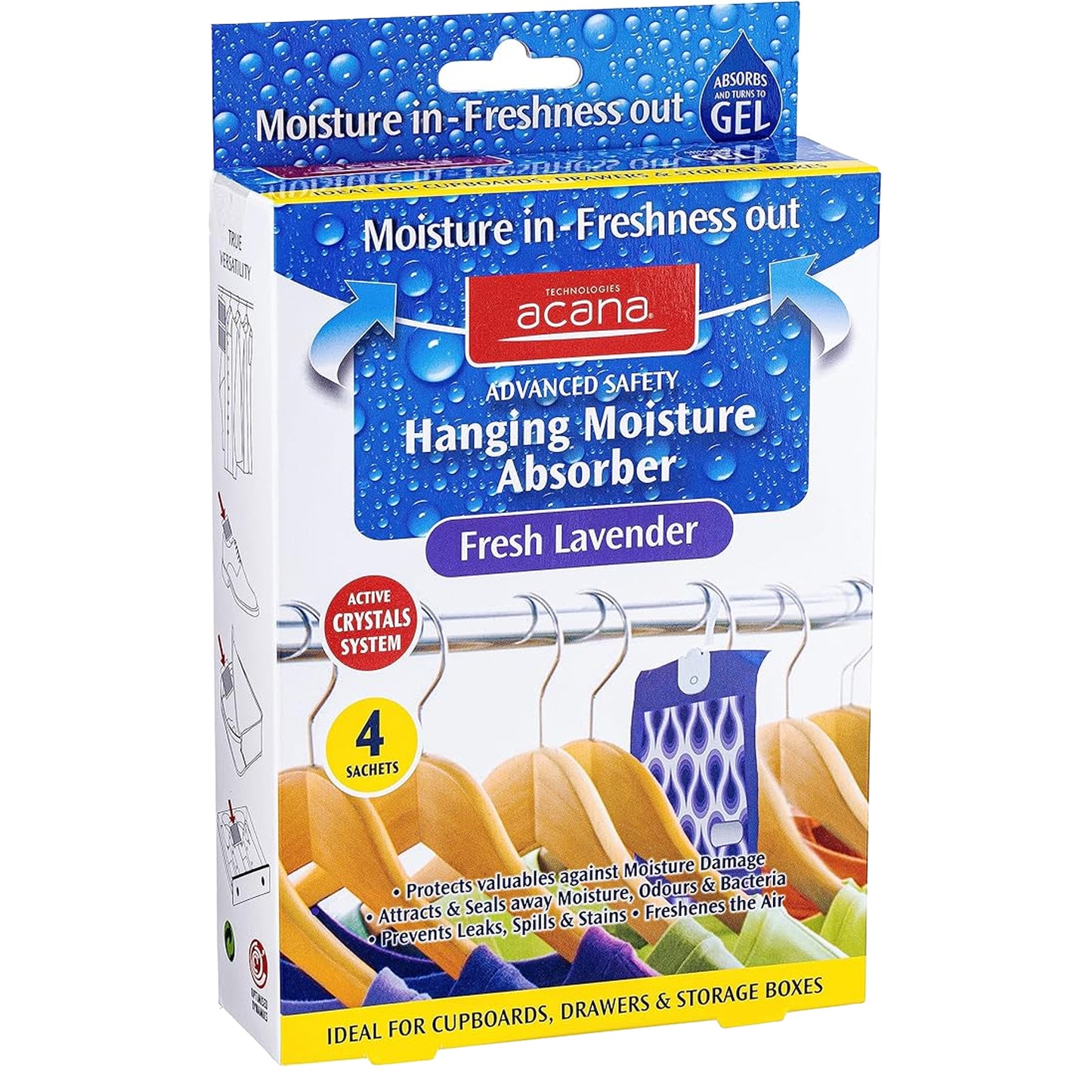 One Colour - Back - Acana Hanging Moisture Absorber Sachets 4pk