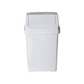 One Colour - Back - Casa 8L Swing Bin Ice White