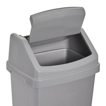 One Colour - Lifestyle - Casa 50L Swing Bin Silver