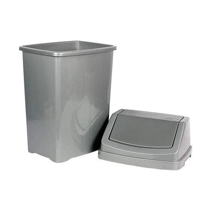 One Colour - Pack Shot - Casa 50L Swing Bin Silver