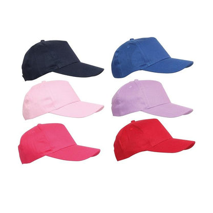 One Colour - Front - Childs Baseball Cap Assorted Colours