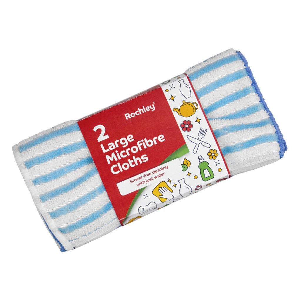 One Colour - Back - Wilsons Microfibre Cleaning Cloth 2pk