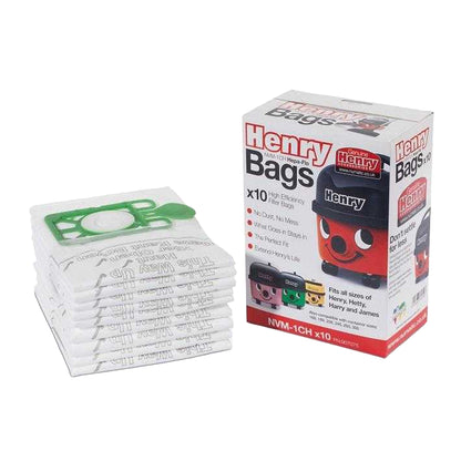 One Colour - Side - Numatic Hepaflow Henry Dust Vacuum Bags 10pk