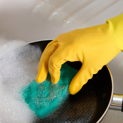 One Colour - Side - Marigold Cleaning Me Softly Scourer 2pk