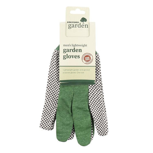 One Colour - Front - Kingfisher Mens Lightweight Garden Gloves