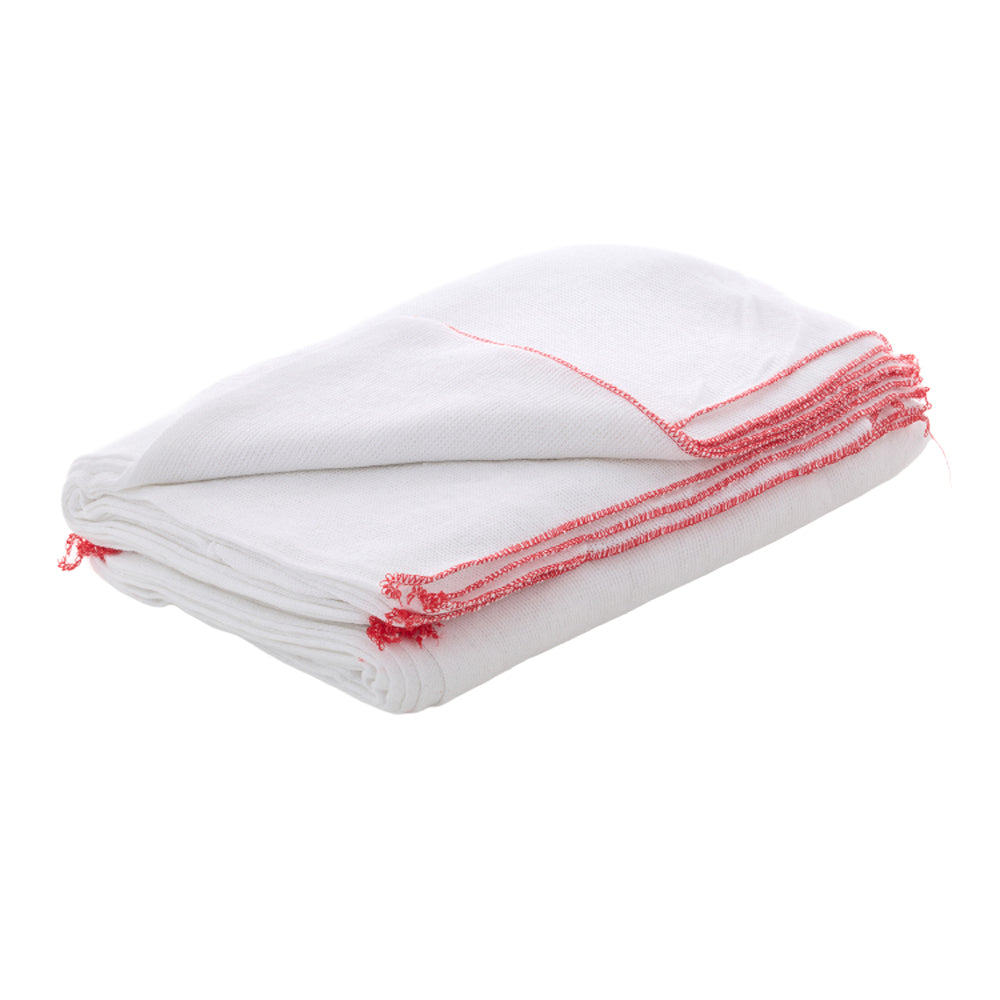One Colour - Back - Wilsons Bleached Stockinette Cloth Red Edge Large 45 x 38cm