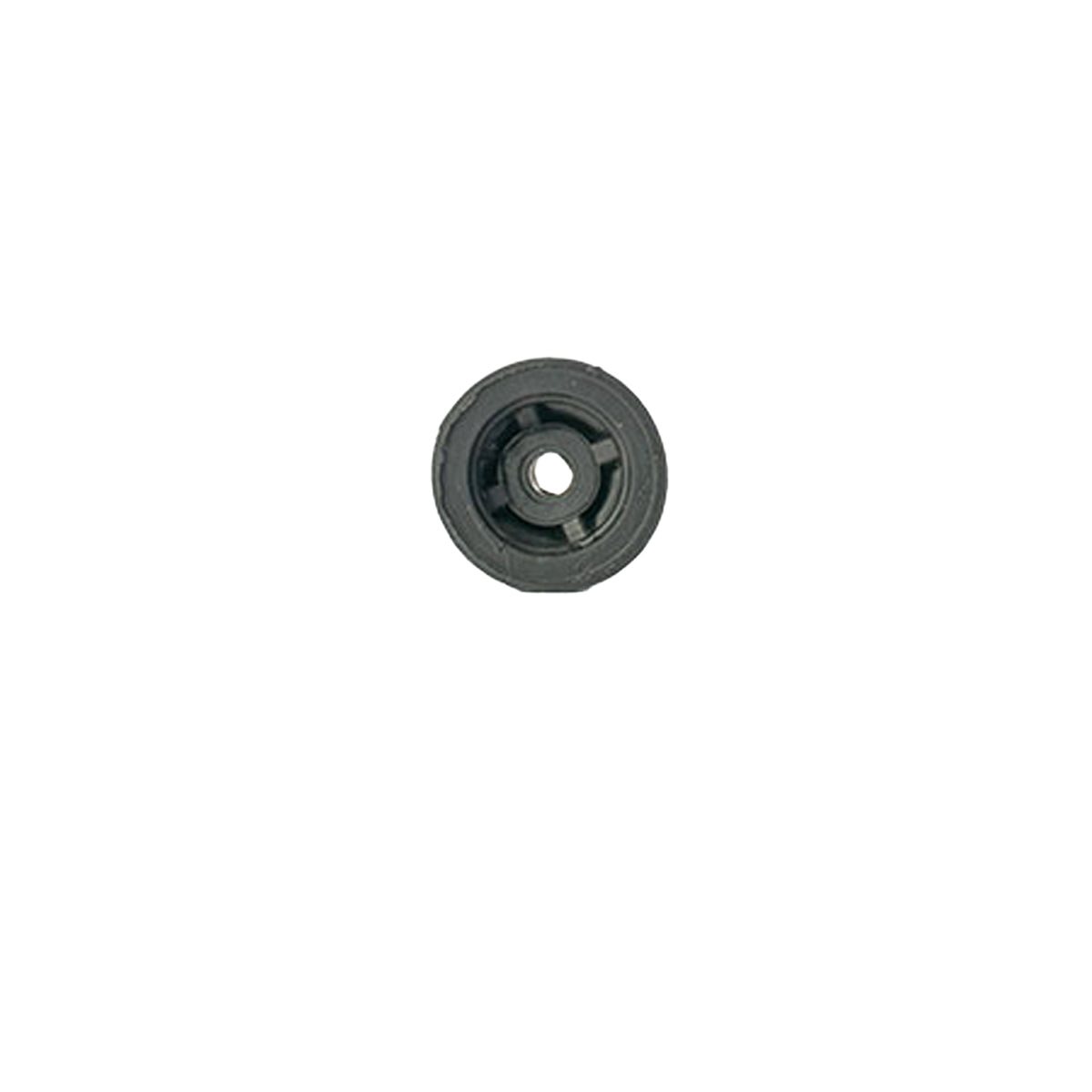 One Colour - Back - Small Black Rubber Door Stops 25mm - 1''