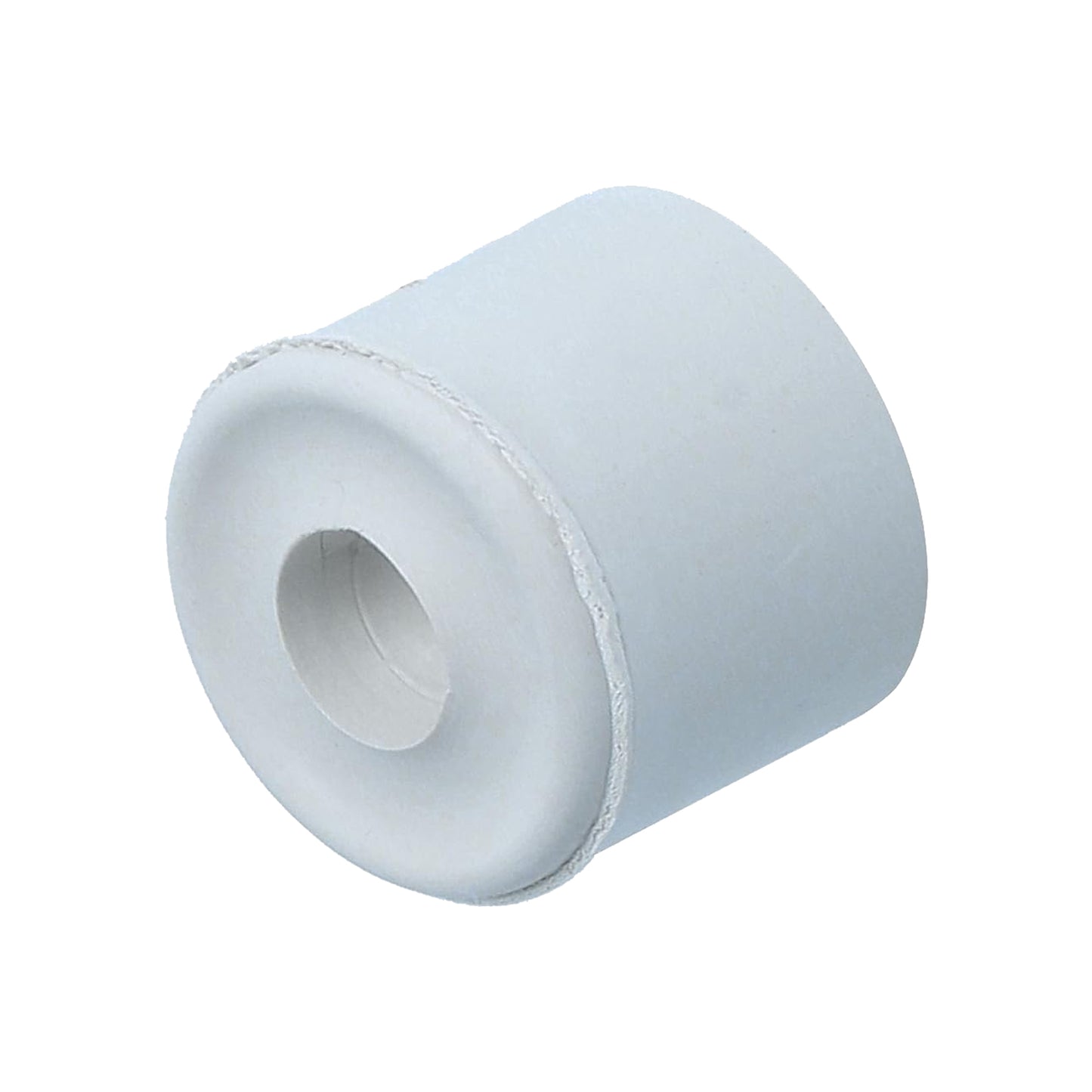 One Colour - Back - Small White Rubber Door Stops 25mm - 1''