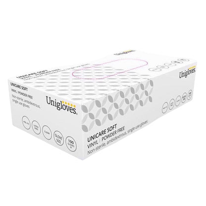 One Colour - Back - Disposable Vinyl Glove Powder Free Clear Large 100pk