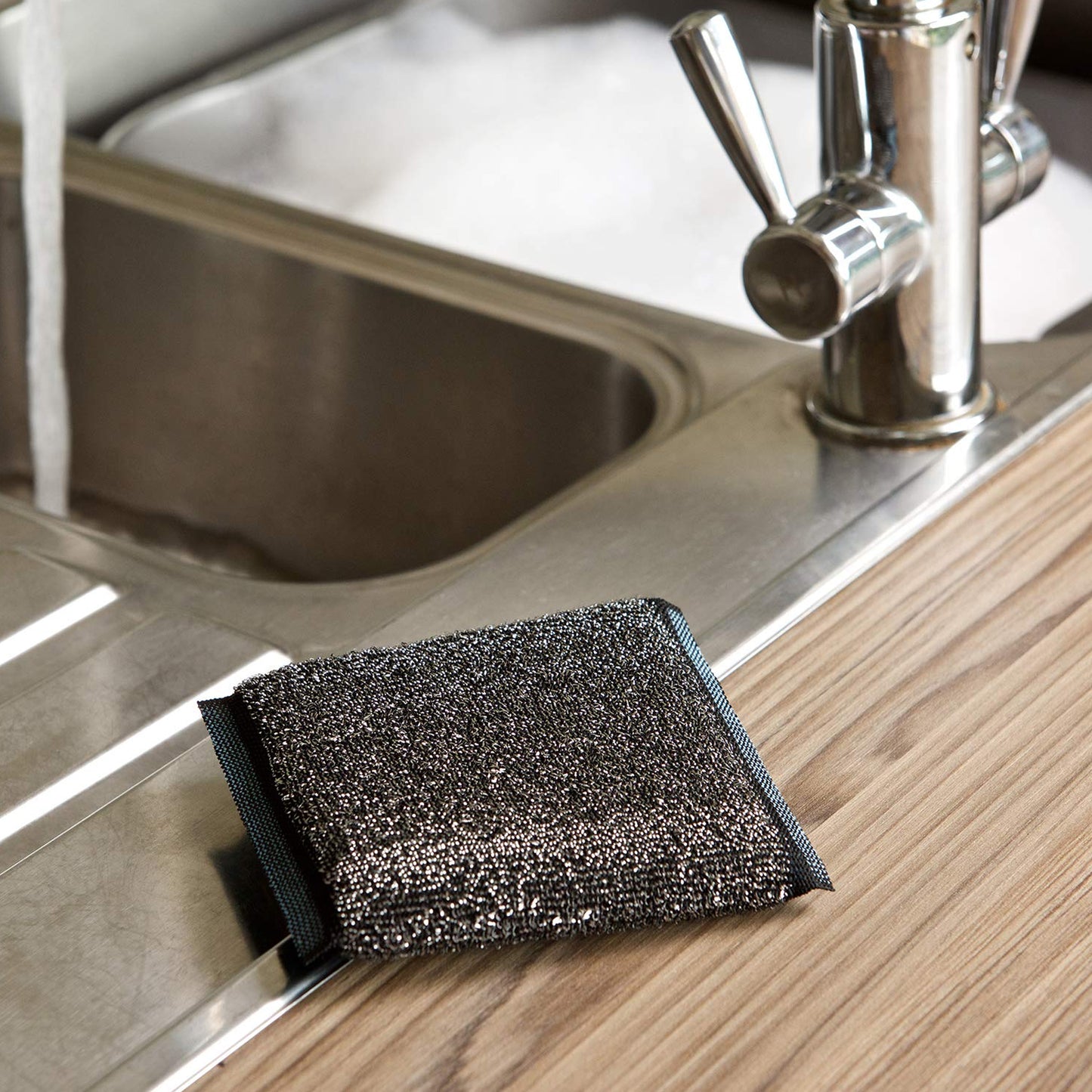 One Colour - Pack Shot - Marigold Scrub Away Heavy Duty Scourer