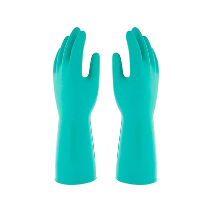 One Colour - Back - Marigold Longer Bathroom Gloves Medium