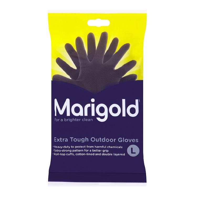 One Colour - Front - Marigold Extra Tough Outdoor Gloves Large