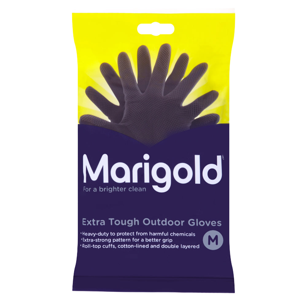 One Colour - Back - Marigold Extra Tough Outdoor Gloves Medium