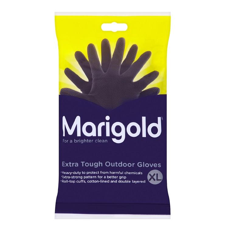 One Colour - Front - Marigold Extra Tough Outdoor Gloves Large
