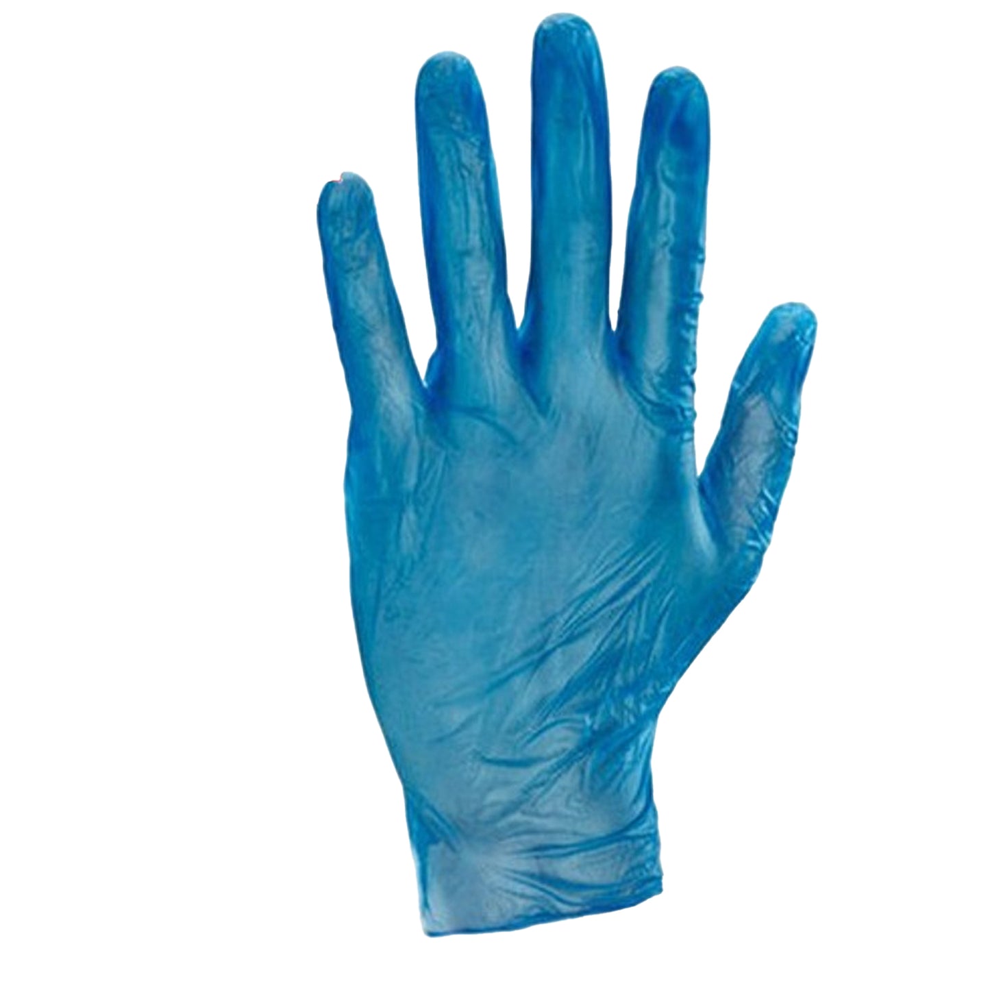 One Colour - Front - Disposable Vinyl Glove Powder Free Clear Blue Medium 100pk