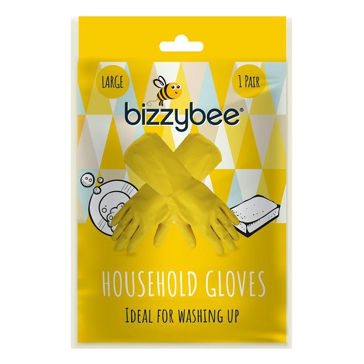 One Colour - Front - Bizzybee Household Gloves Large