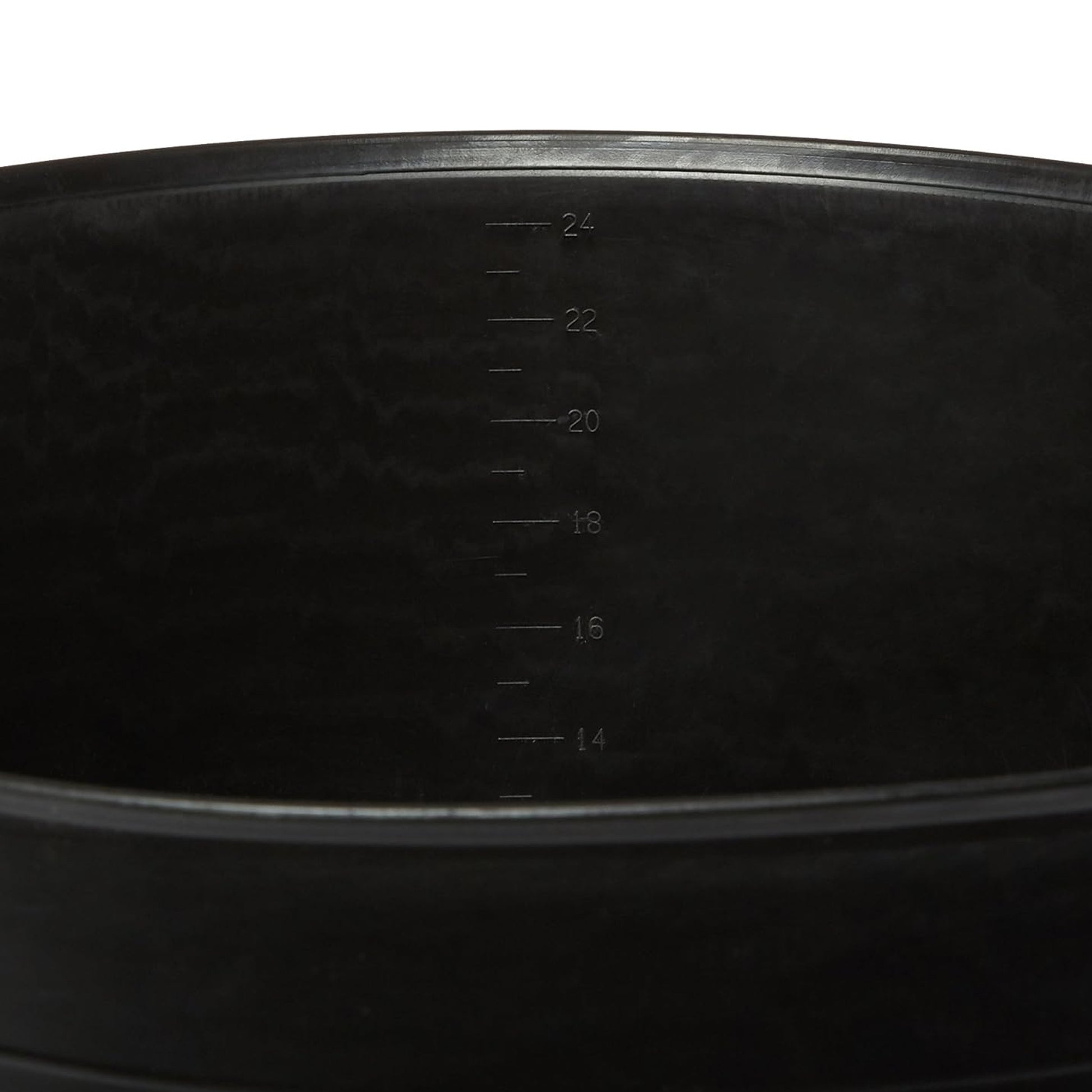 One Colour - Side - Red Gorilla Tubtrug Medium Black 26L