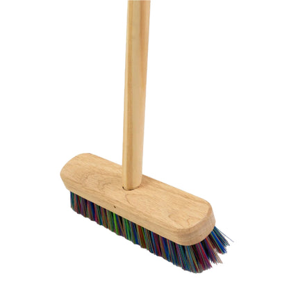 One Colour - Front - Assembled 9 Multi-Coloured Polyprop Deck Scrub