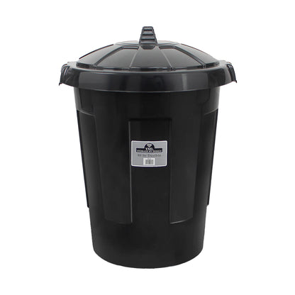 One Colour - Side - TML Black Dustbin 80L