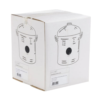 One Colour - Back - Leecroft Metal Mini Bin Black 12 x 10''