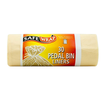 One Colour - Front - Safewrap Pedal Bin Liners 12L 30pk