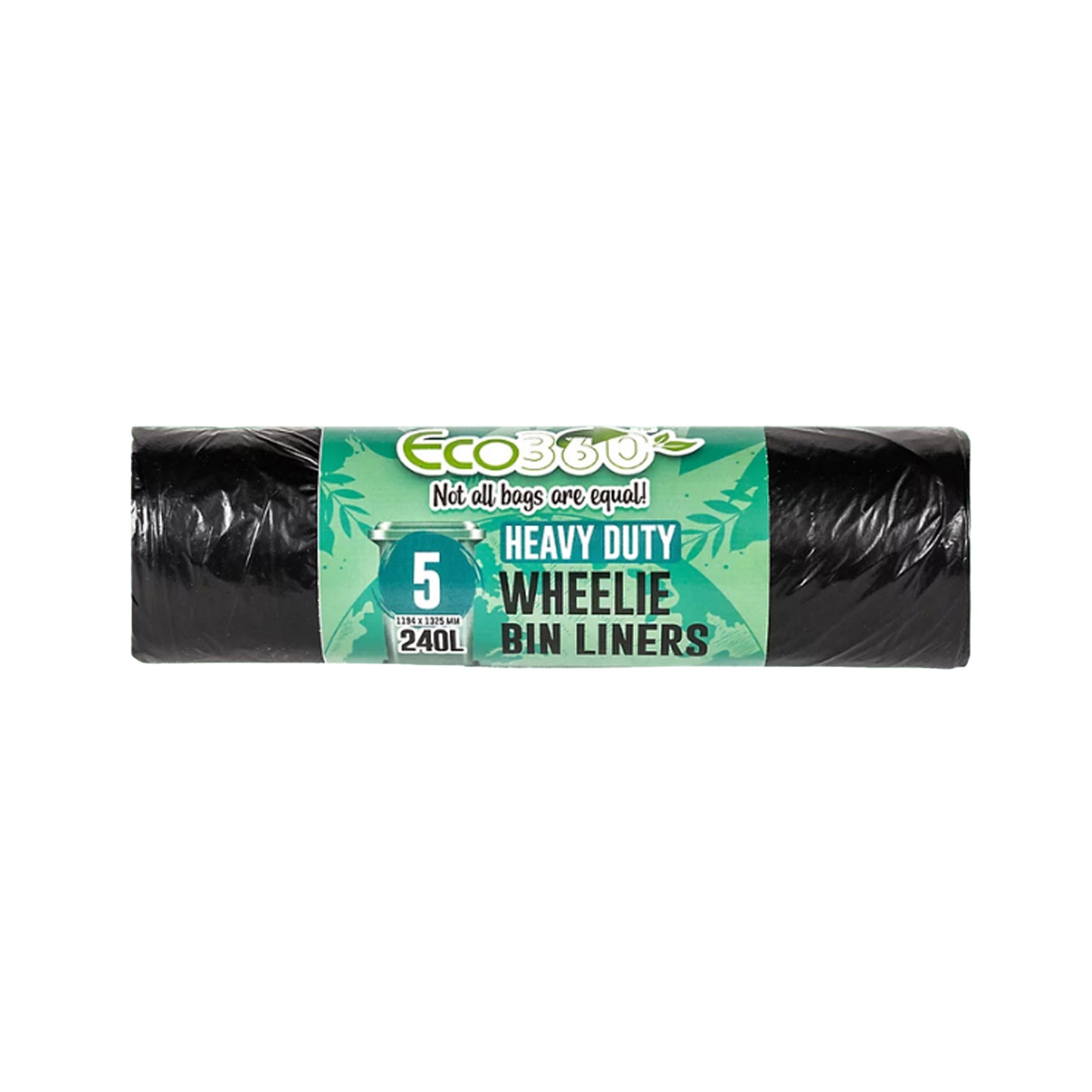 One Colour - Front - Eco Bag Wheelie Bin Liner 5pk