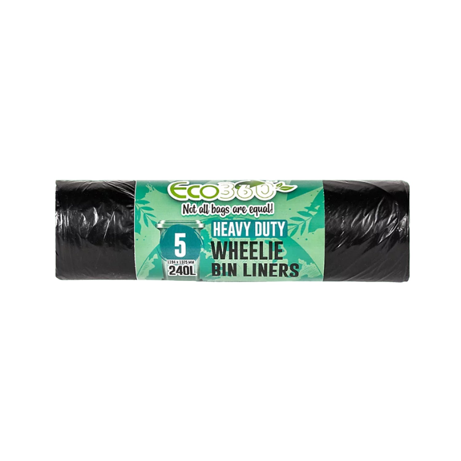One Colour - Front - Eco Bag Wheelie Bin Liner 5pk