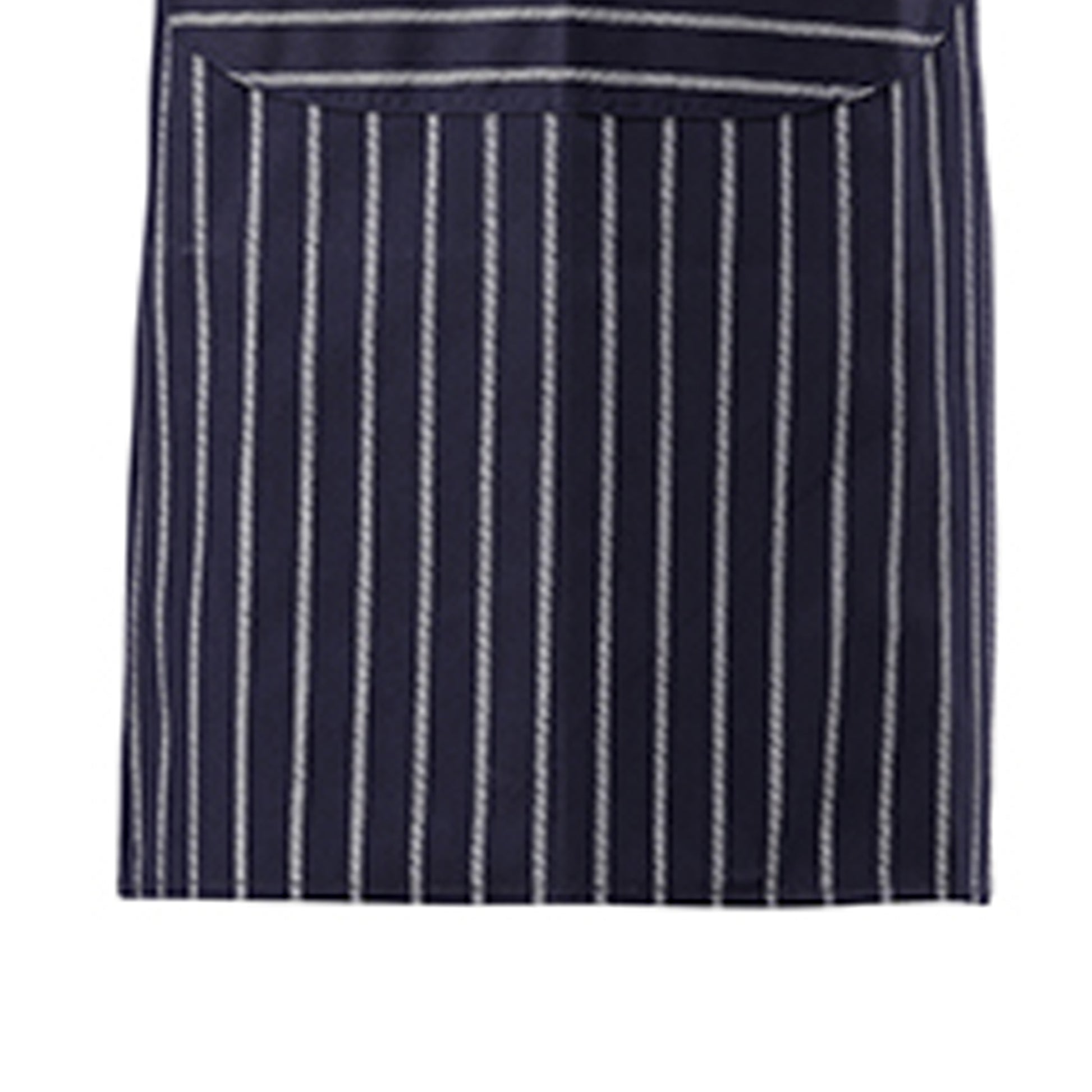 One Colour - Pack Shot - Butchers Stripe Apron Navy