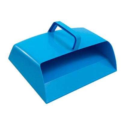 One Colour - Back - Plastic Hooded Dustpan Blue
