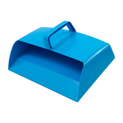 One Colour - Front - Plastic Hooded Dustpan Blue