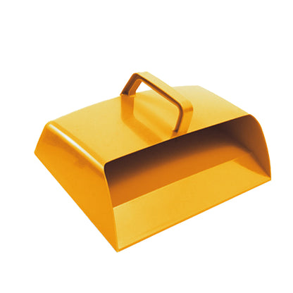 One Colour - Back - Plastic Hooded Dustpan Yellow