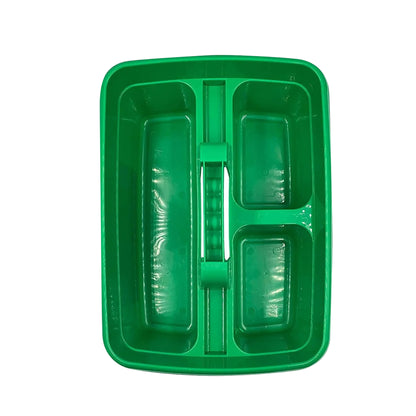 One Colour - Side - Leecroft Handy Plastic Caddy Green