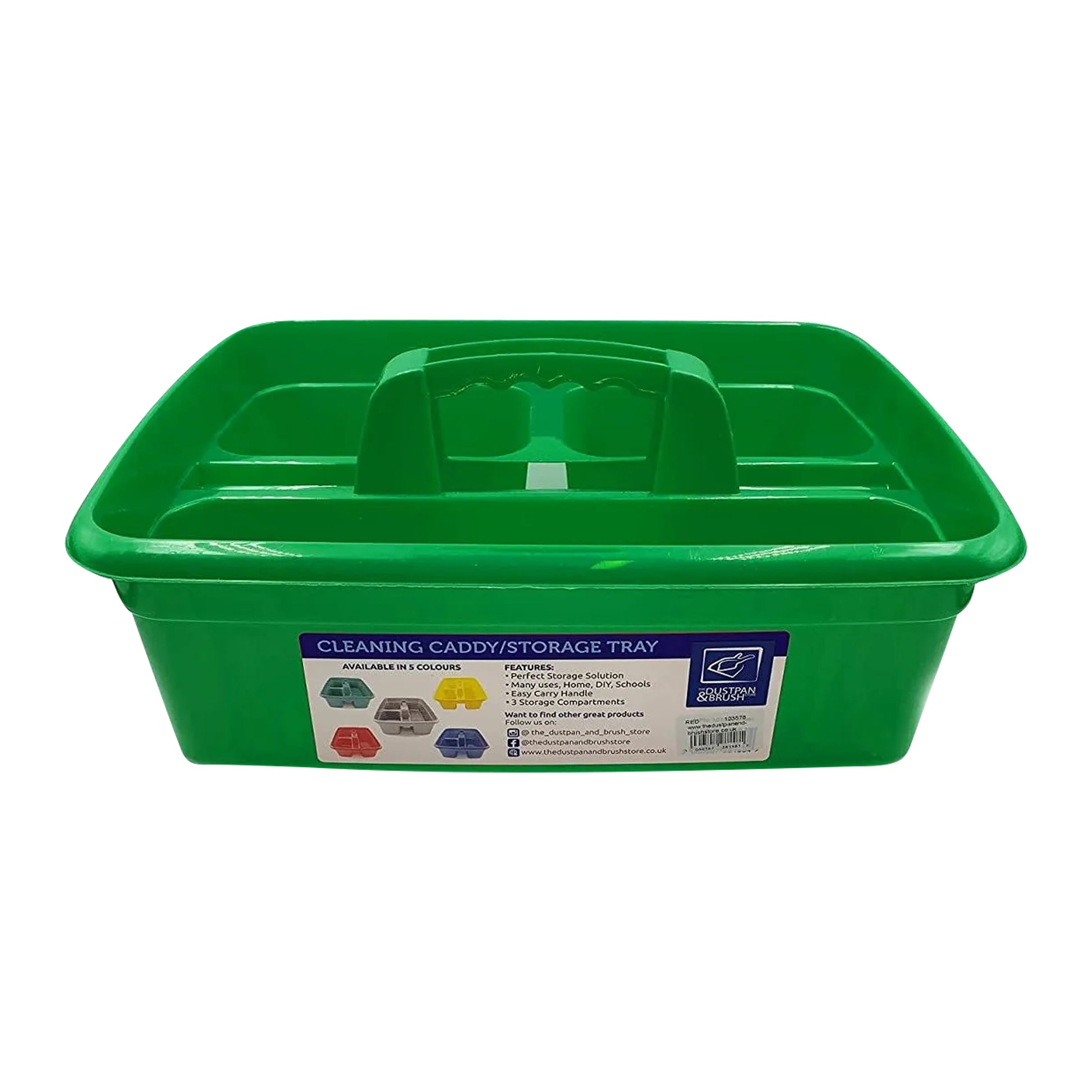One Colour - Pack Shot - Leecroft Handy Plastic Caddy Green