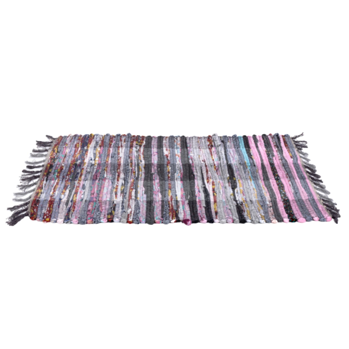 One Colour - Front - Sentry Danvibio Cotton Rag Rug Assorted 20 x 32''