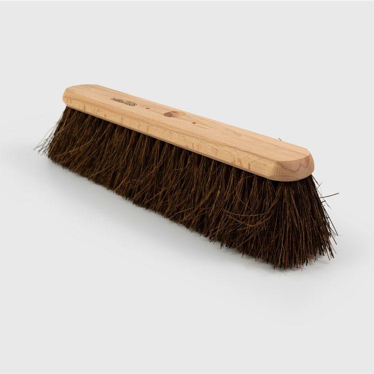 One Colour - Front - Head Only 18'' Natural Stiff Bassine Platform Broom