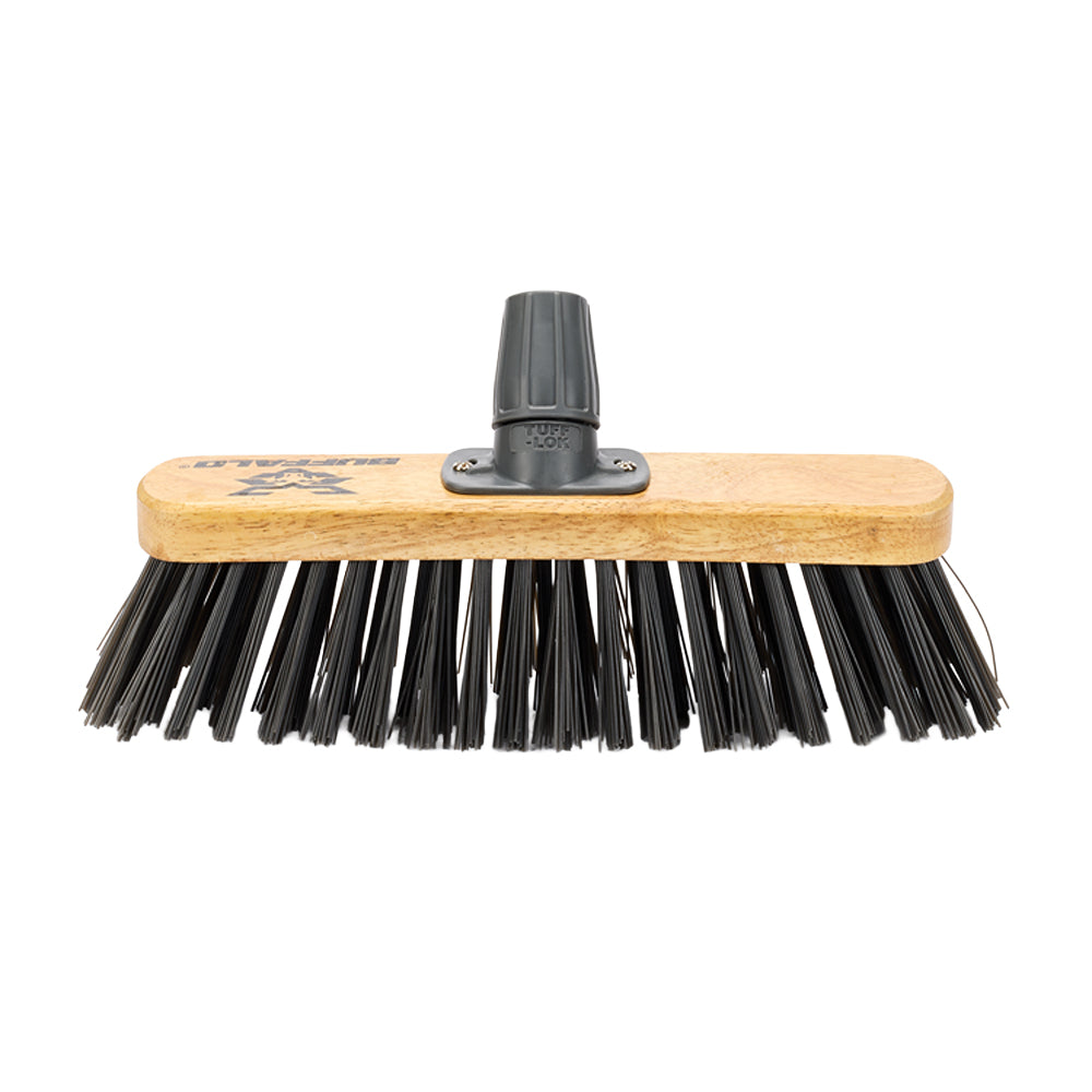 One Colour - Front - Buffalo 12'' Stiff PVC Sweeper Broom Head