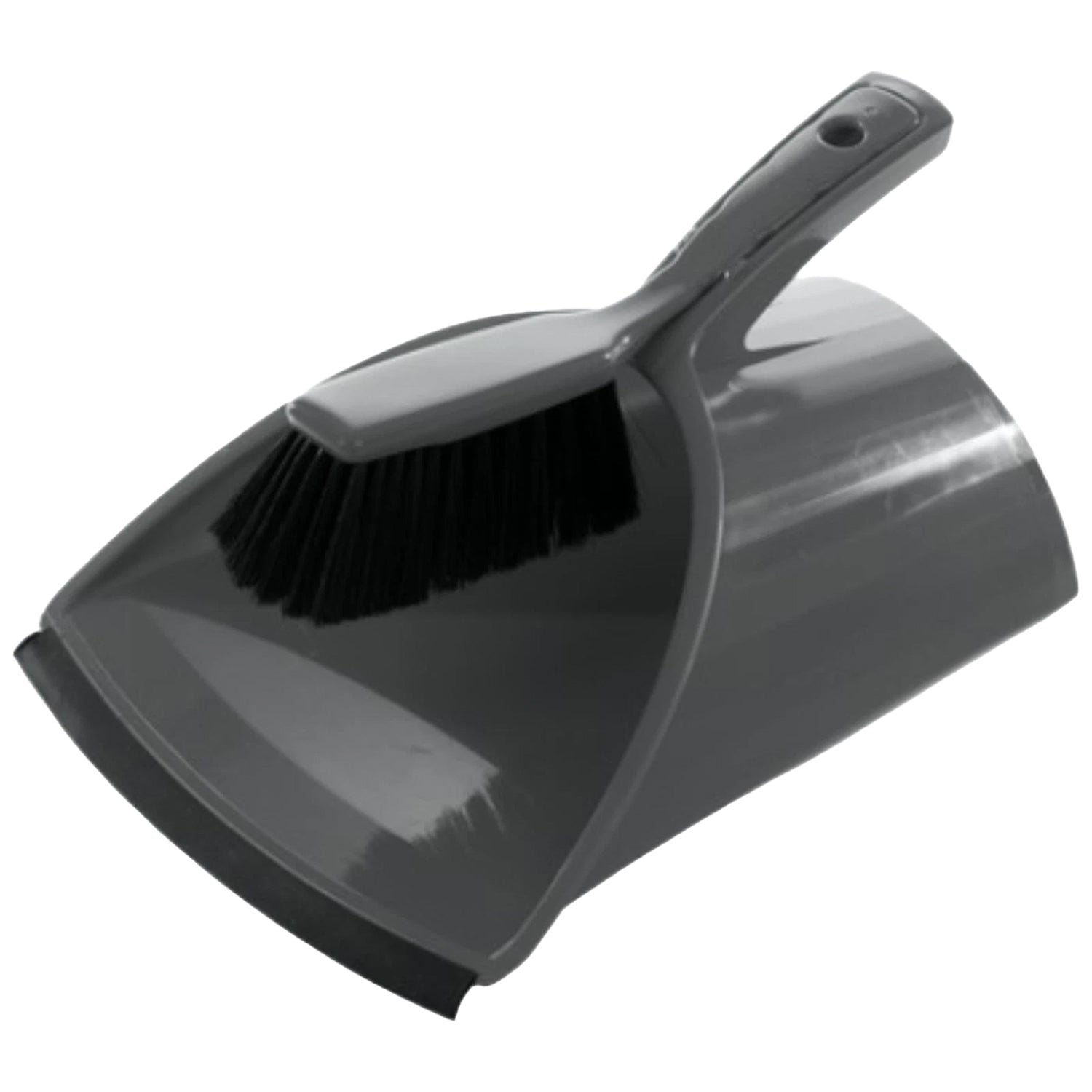 One Colour - Front - Buffalo Heavy Duty Scoop Plastic Dustpan & Brush Set