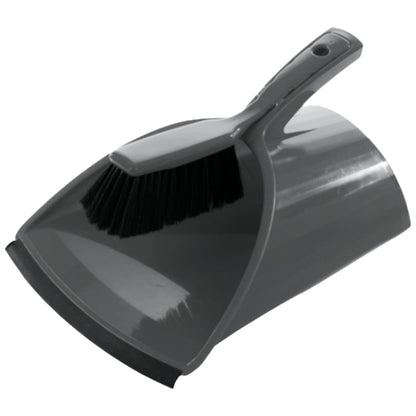 One Colour - Front - Buffalo Heavy Duty Scoop Plastic Dustpan & Brush Set