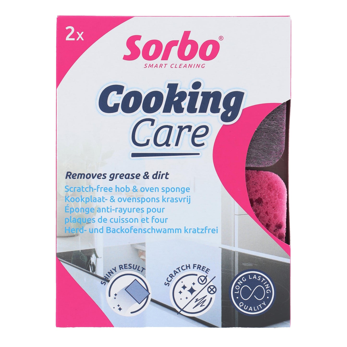 One Colour - Back - Sorbo Cooking Care Scourer 2pk