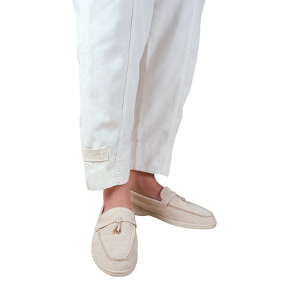 Beige - Back - Where´s That From Womens-Ladies Pegasus Charm Slip-on Loafers