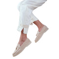 Beige - Back - Where´s That From Womens-Ladies Pegasus Charm Slip-on Loafers