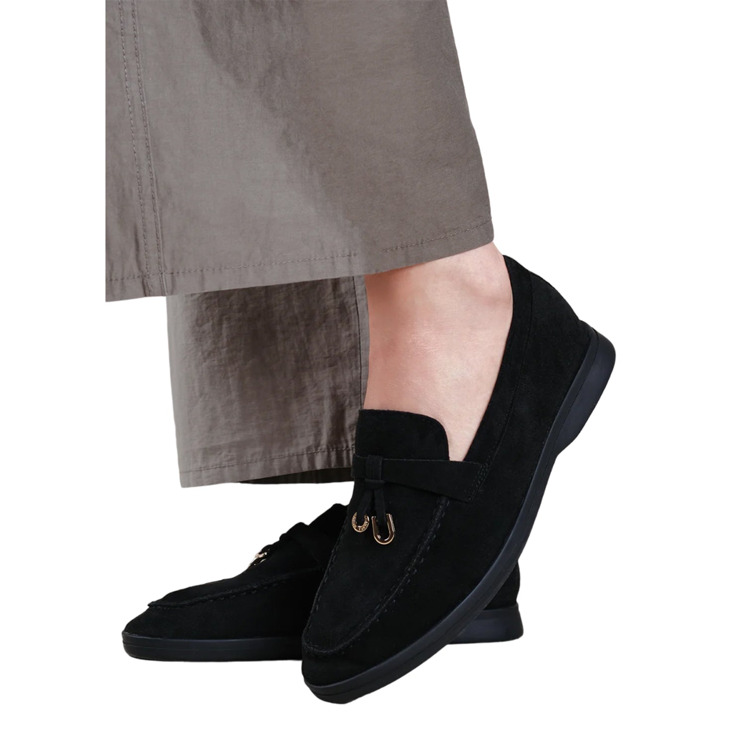 Black - Back - Where´s That From Womens-Ladies Pegasus Charm Slip-on Loafers