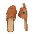 Tan - Side - Where´s That From Womens-Ladies Mae Instep Strap Wide Sandals
