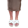 White - Back - Where´s That From Womens-Ladies Mae Instep Strap Wide Sandals